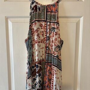 Maurices Pink Blue Halter Tank Top